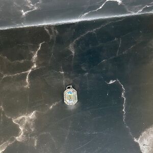 Swarovski Silver Necklace with Iridescent pendant